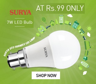 India Desire : Buy Surya ECO 7W LED Bulb At Rs 99 From Snapdeal